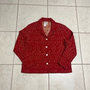 Coldwater Creek Graphic Long Sleeve Jacket!